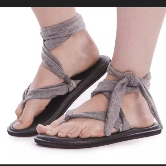 Sanuk Yoga Slinged Up Tie Ankles Tribal Sandals - Picture 14 of 14